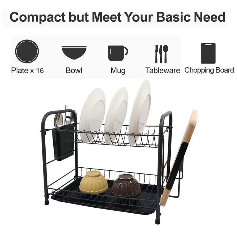 2 Tier Rust Proof Dish Rack