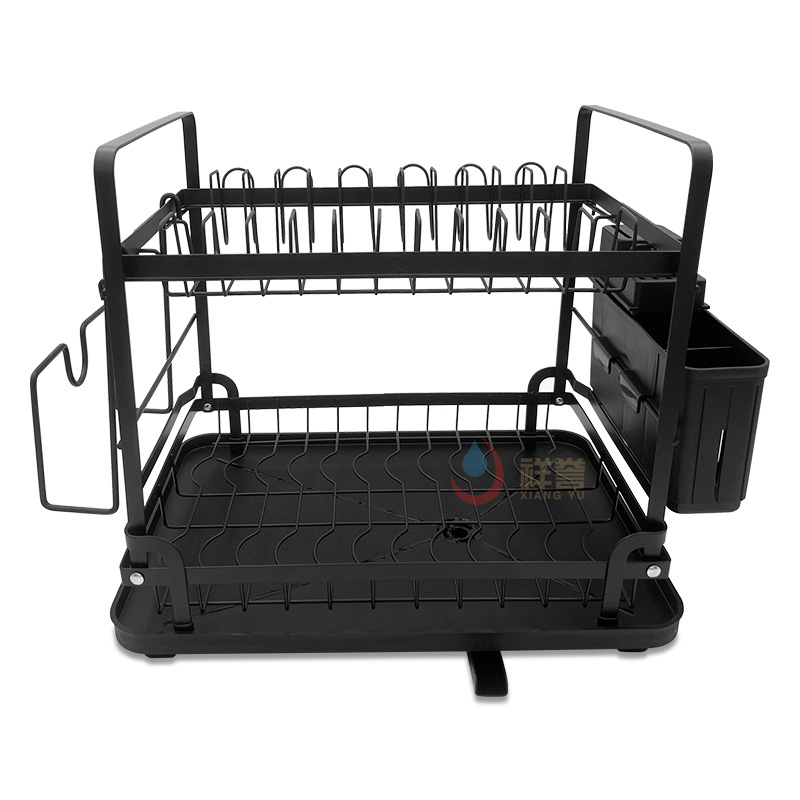 Foldable Iron 2 Tier Dish Rack