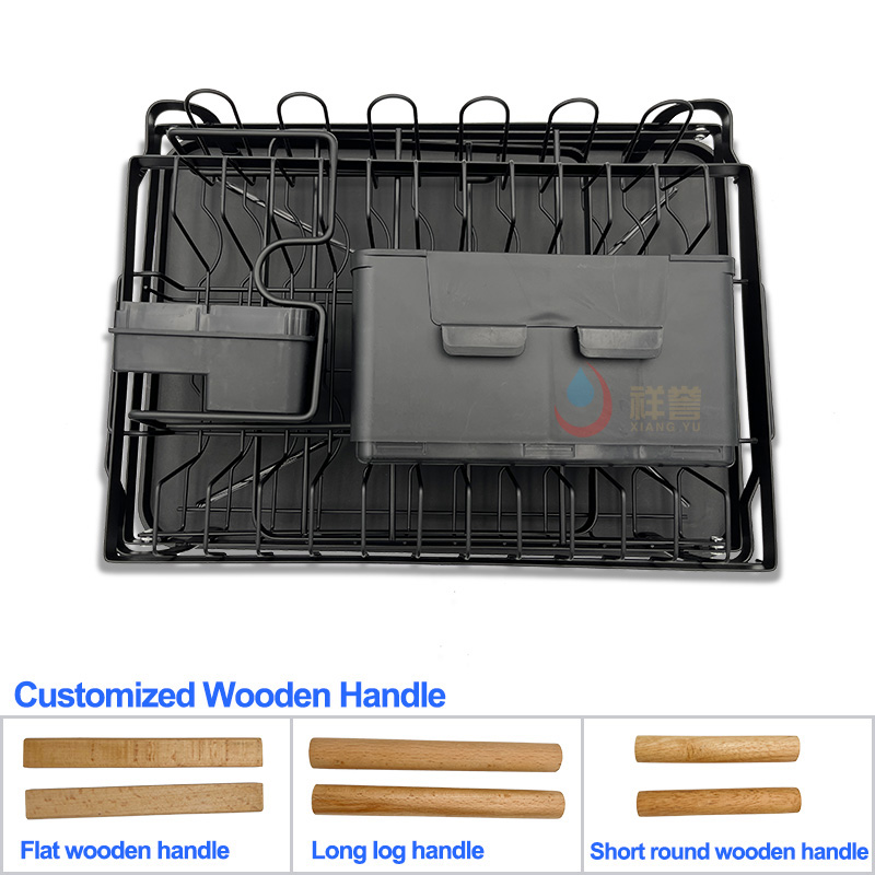 Foldable Iron 2 Tier Dish Rack