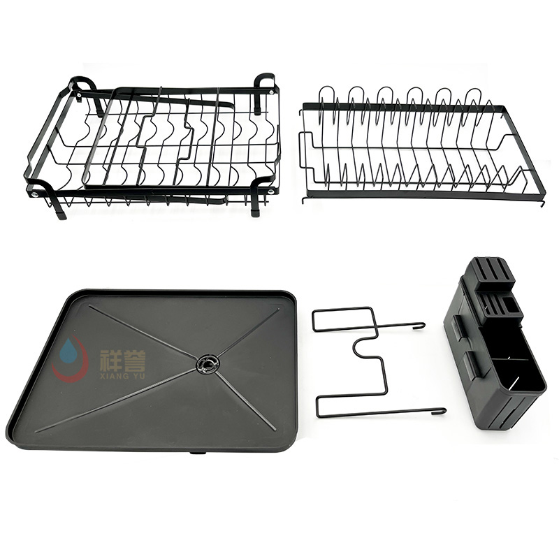 Foldable Iron 2 Tier Dish Rack