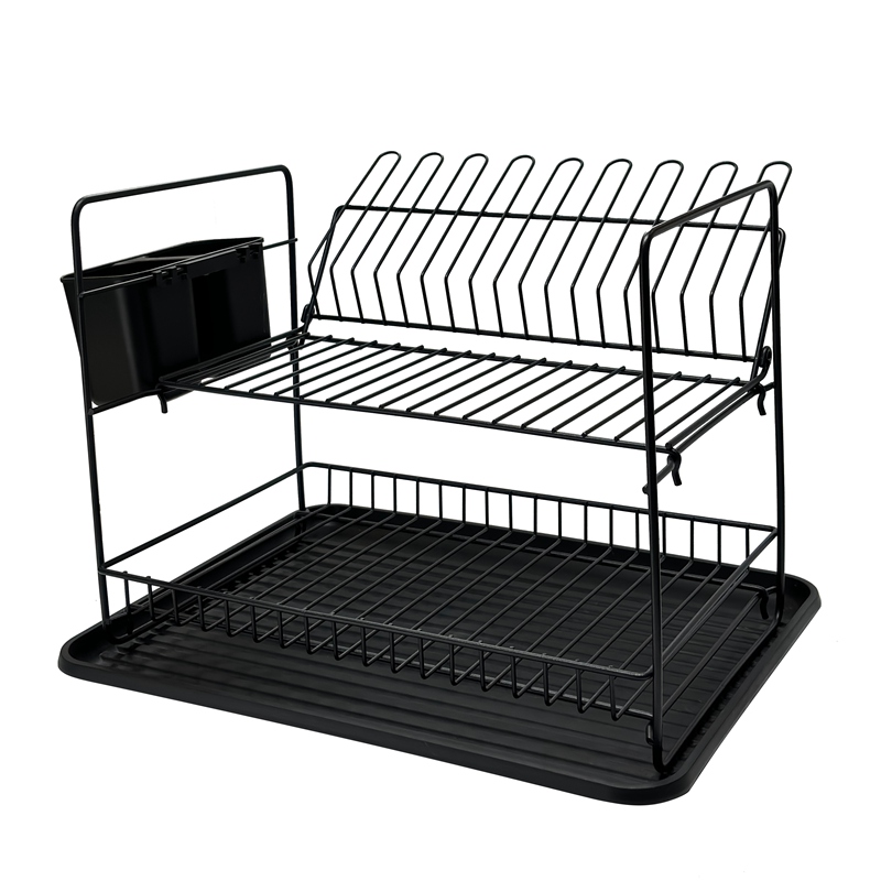 Modern Double Layer Iron Dish Drainer