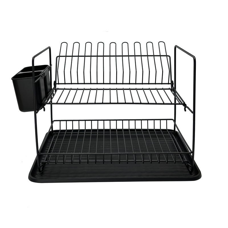 Modern Double Layer Iron Dish Drainer