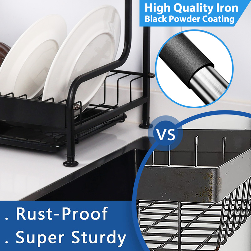 Kitchen Counter Large Iron Dish Rack