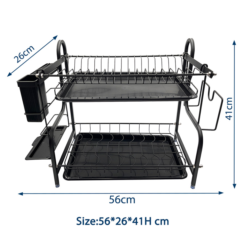 Kitchen Counter Small Plate Rack Organizer