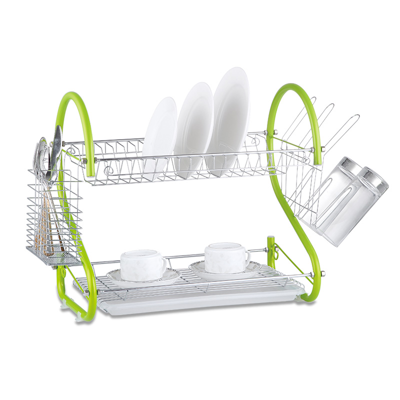 Double Layer Kitchen Cutlery Racks