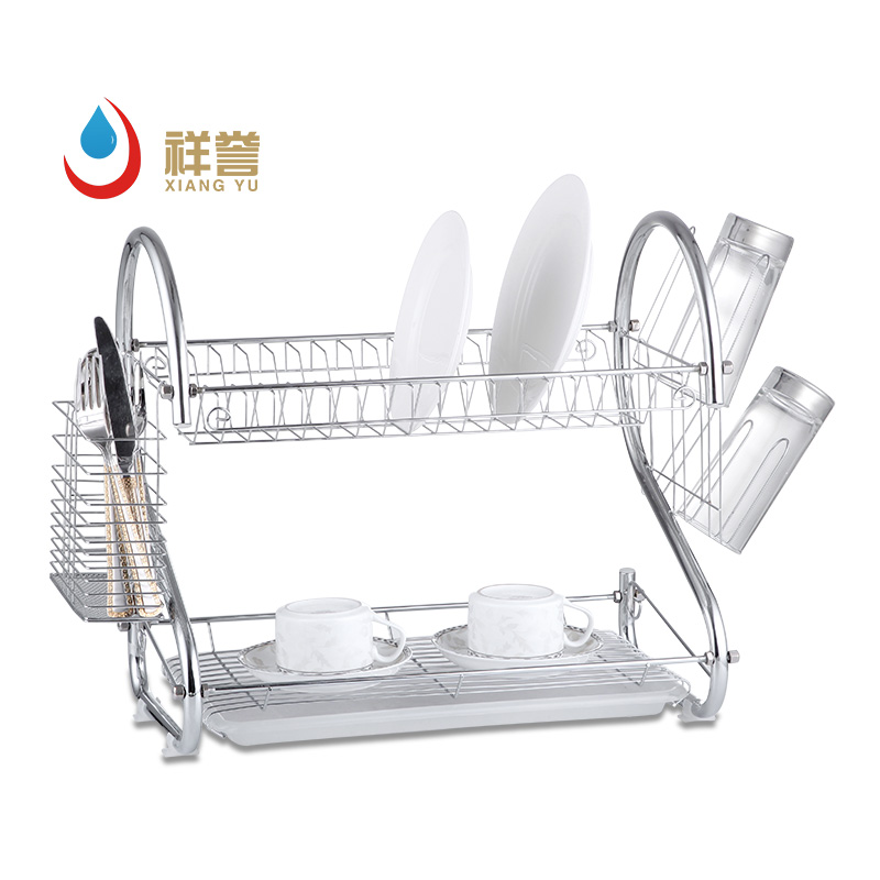 Double Layer Kitchen Cutlery Racks