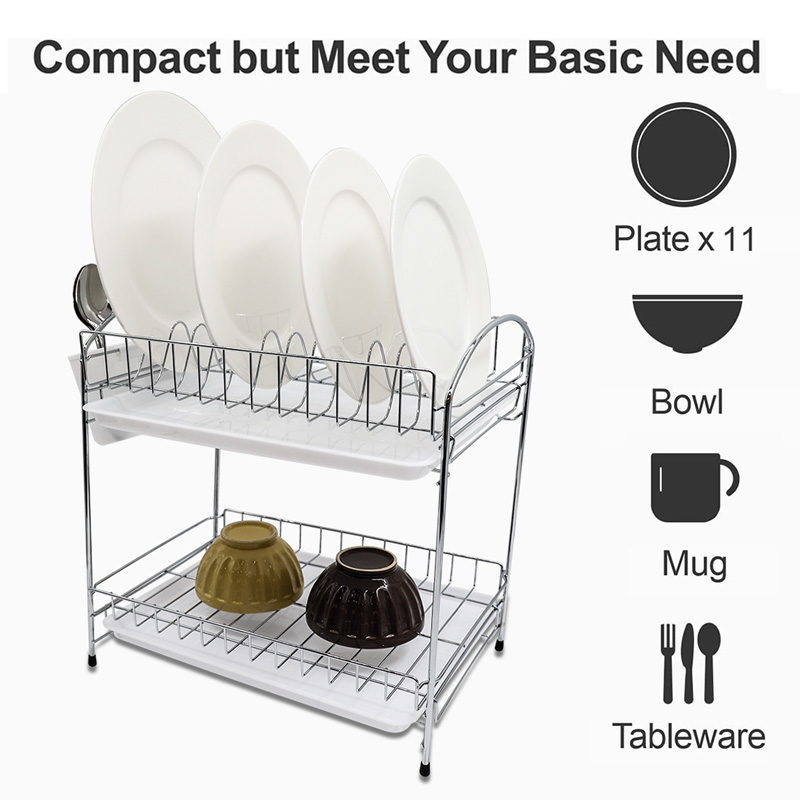 Iron Two Tier Dish Drying Rack