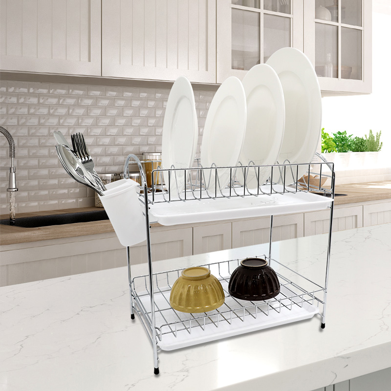 Iron Two Tier Dish Drying Rack