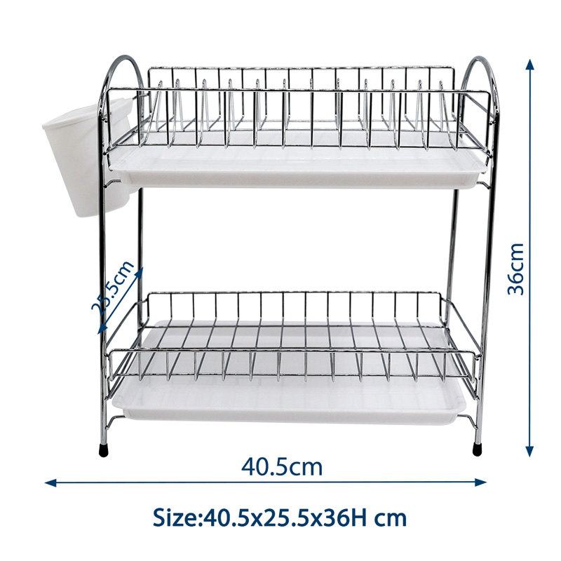 Iron Two Tier Dish Drying Rack