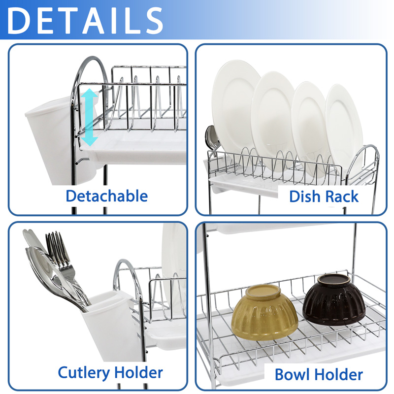 Iron Two Tier Dish Drying Rack