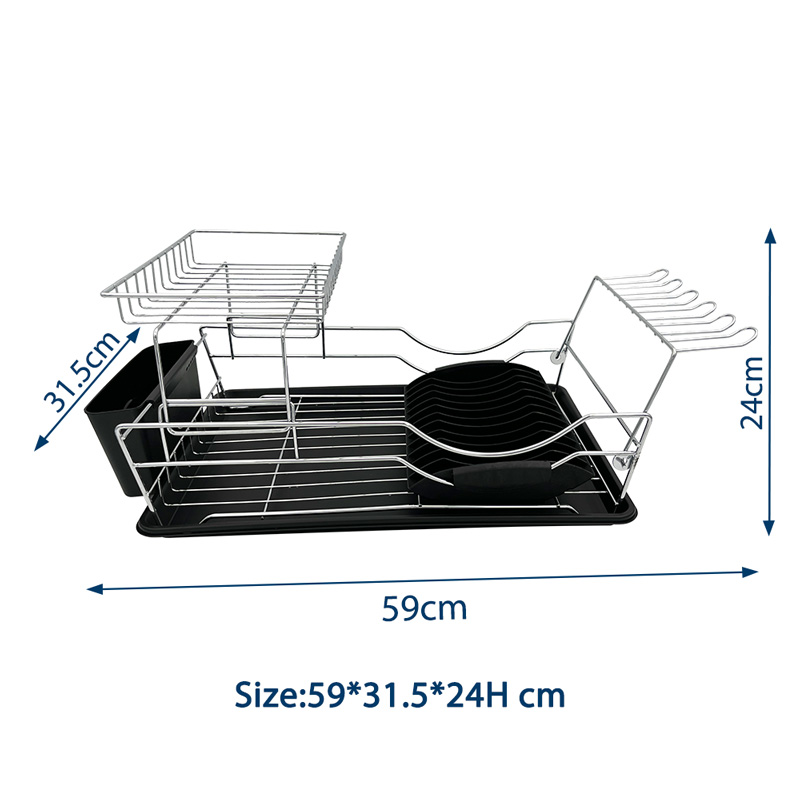 2 Tier Rust Resistant Dish Drainer