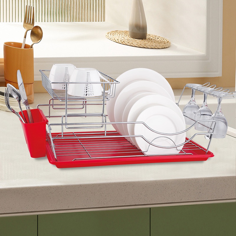 2 Tier Rust Resistant Dish Drainer