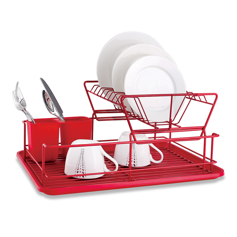 Multifunctional Iron 2 Tier Dish Drying Rack