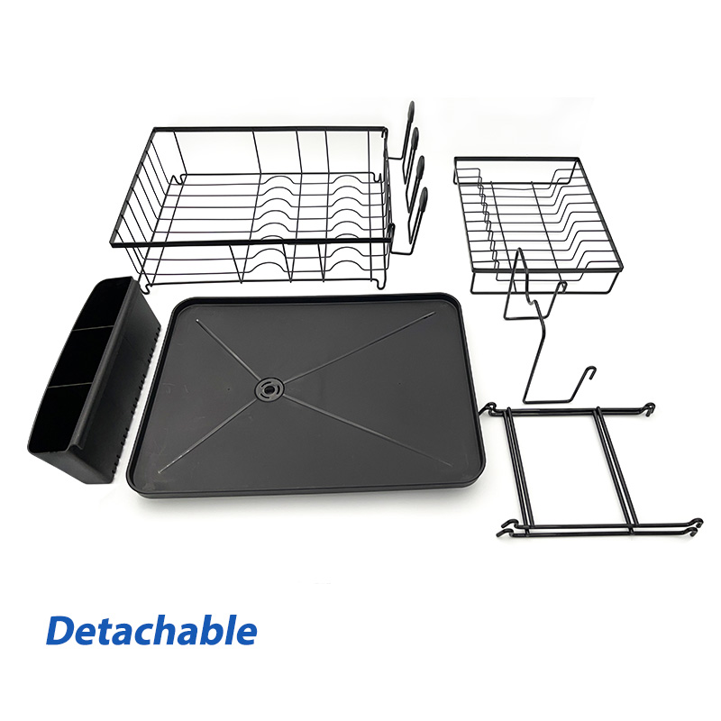 Iron Dish Drainer And Drainboard Set