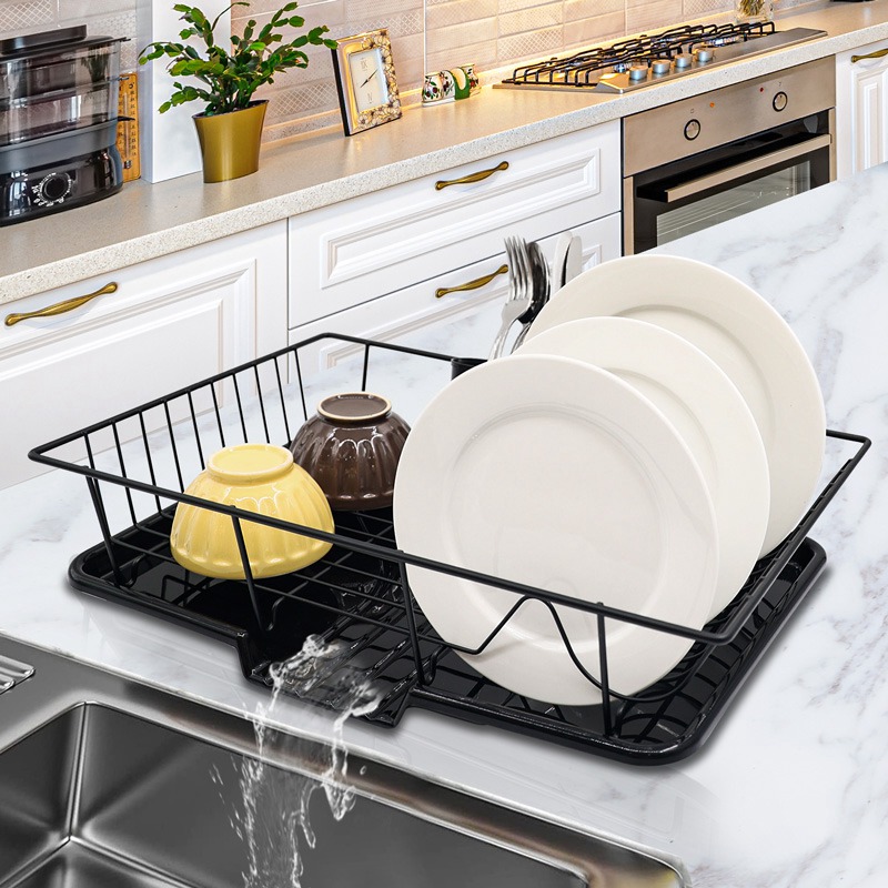 Metal Dish Rack Drainer with Drying Board