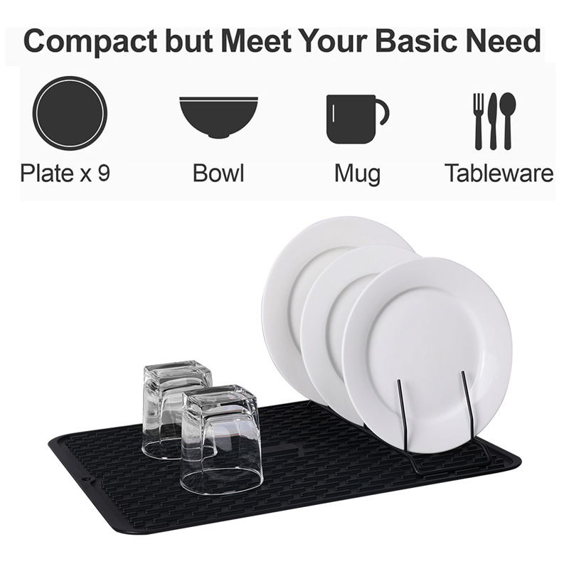 Compact Silicone Dish Drainer