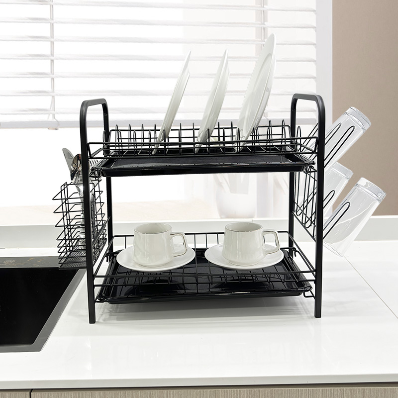 Double Layers Tableware Dish Rack