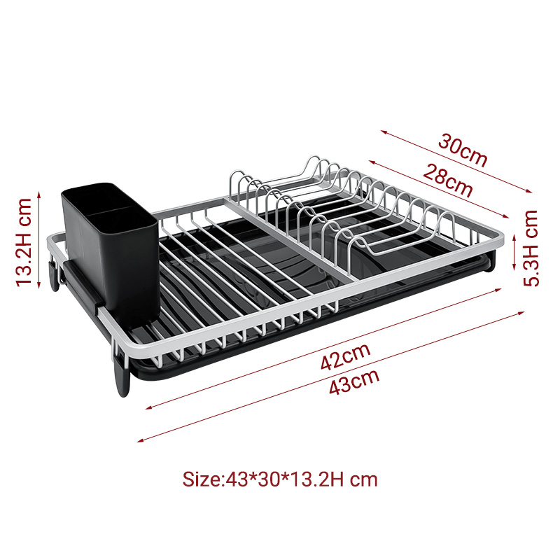 Aluminum Single layer Dish Rack