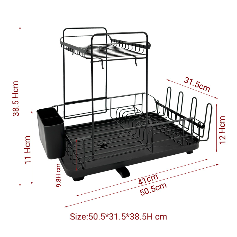 Double Layers Detachable Dish Drying Rack