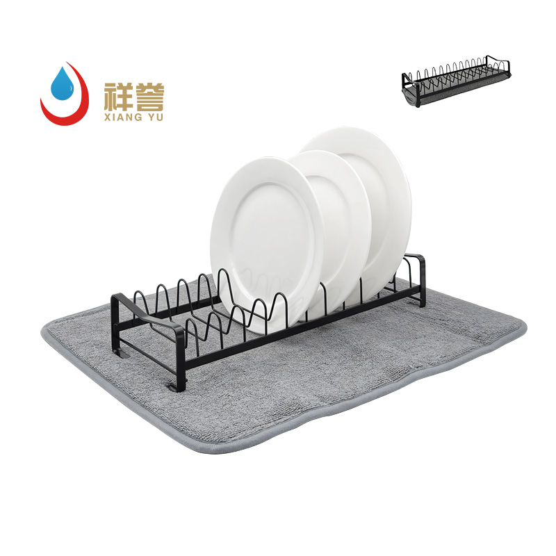 Compact Dish Drainer with Towel