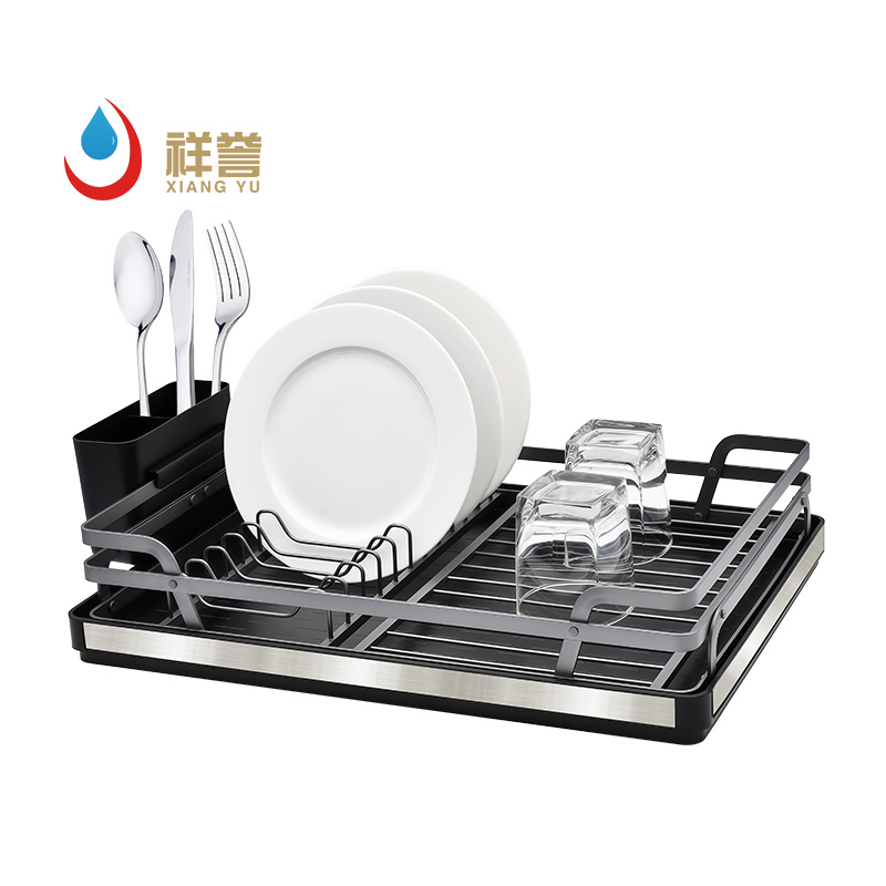Single-Tier Aluminum Dish Drainer
