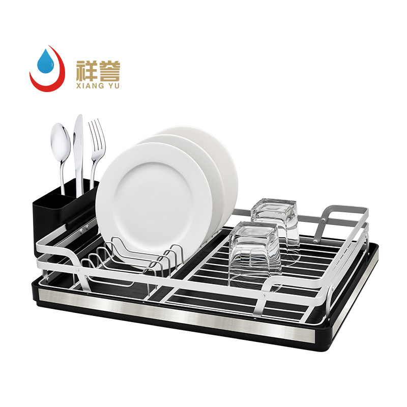 Single-Tier Aluminum Dish Drainer