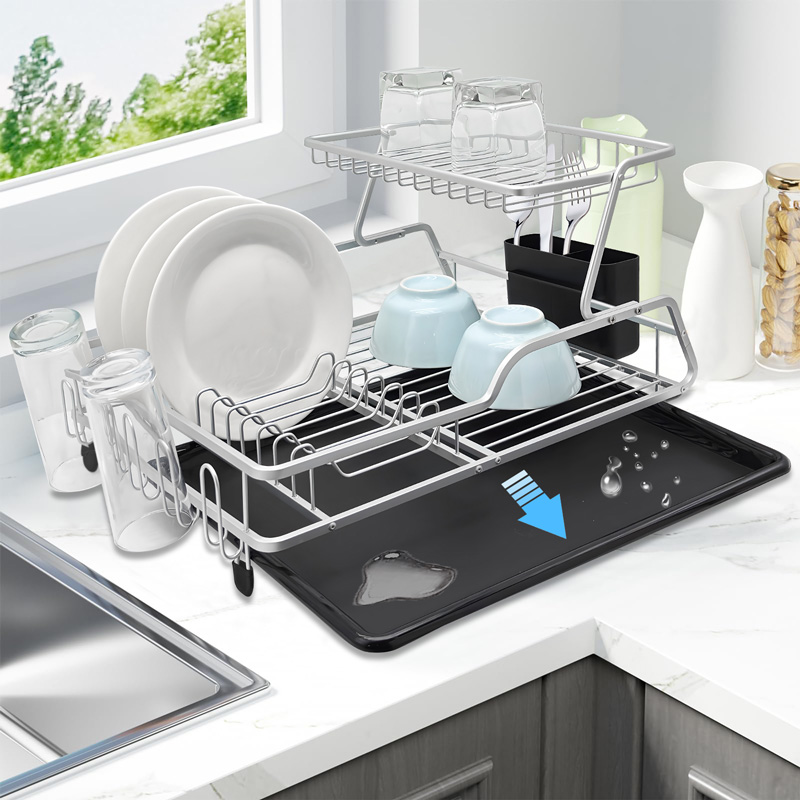 Aluminum Double Tier Drying Rack