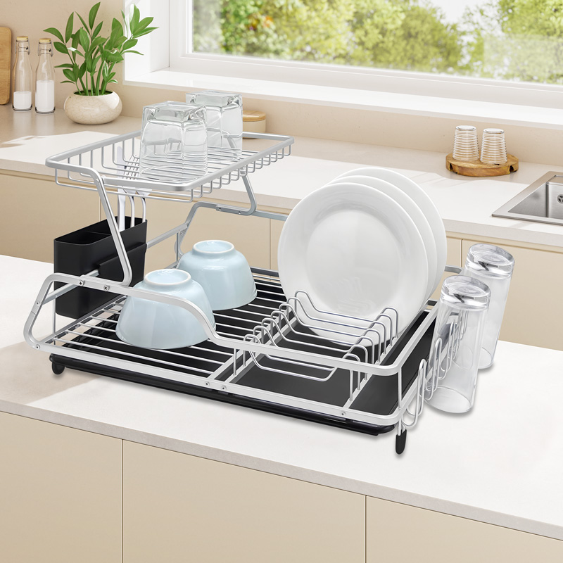 Aluminum Double Tier Drying Rack