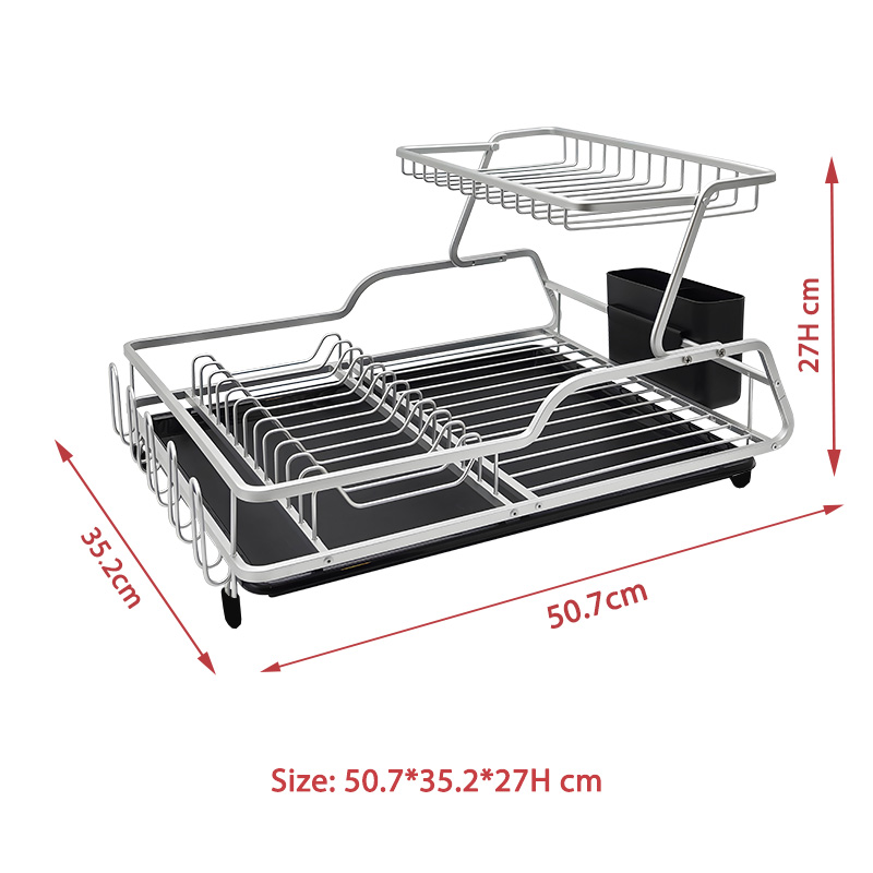 Aluminum Double Tier Drying Rack
