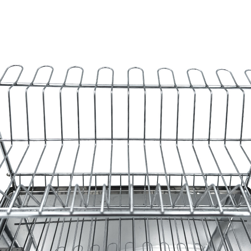 Double-Tier Stainless Steel Large Dish Rack