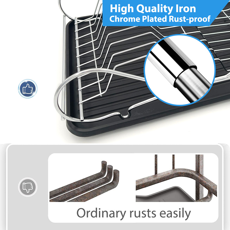 Single-Layer Cast Iron Dish Rack