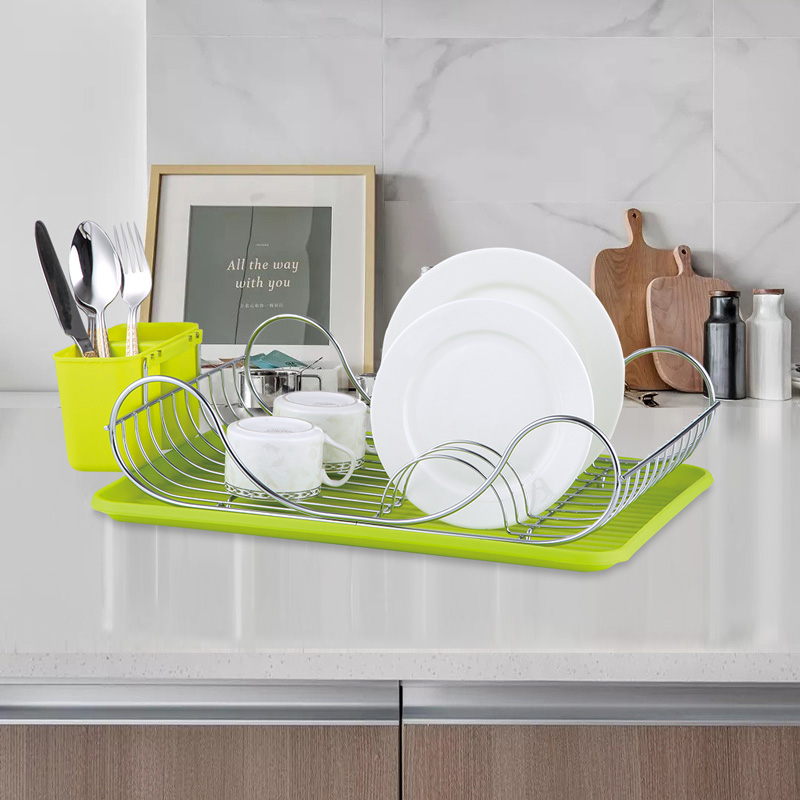 Iron Single-Tier Small Dish Drainer for Sink