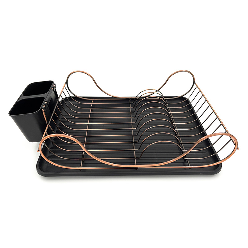 Iron Single-Tier Small Dish Drainer for Sink