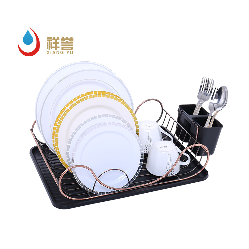 Iron Single-Tier Small Dish Drainer for Sink