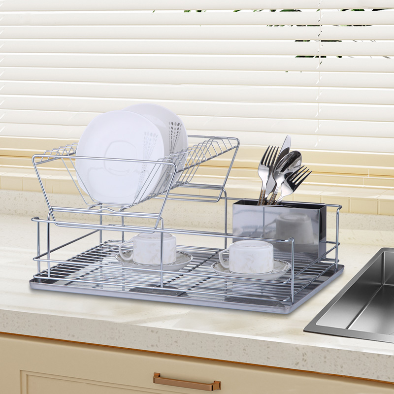 Double Tier Stainless Steel Drainer