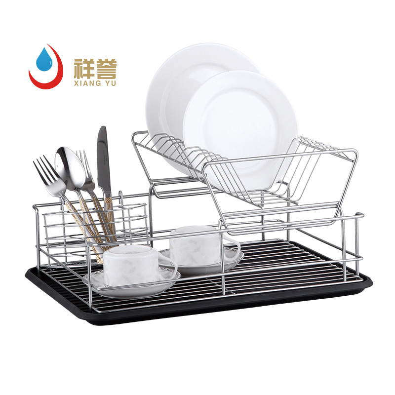 Two Tier Chrome Plated Dish Rack
