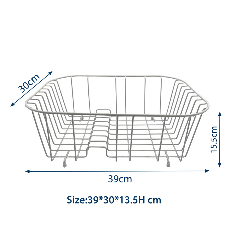 One Tier Iron Dish Rack Organizer