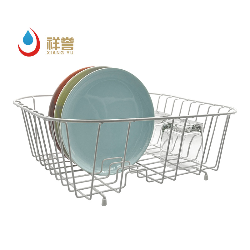 One Tier Iron Dish Rack Organizer