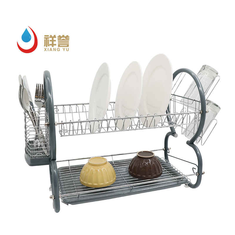 Black Kitchen Countertop Dish Rack