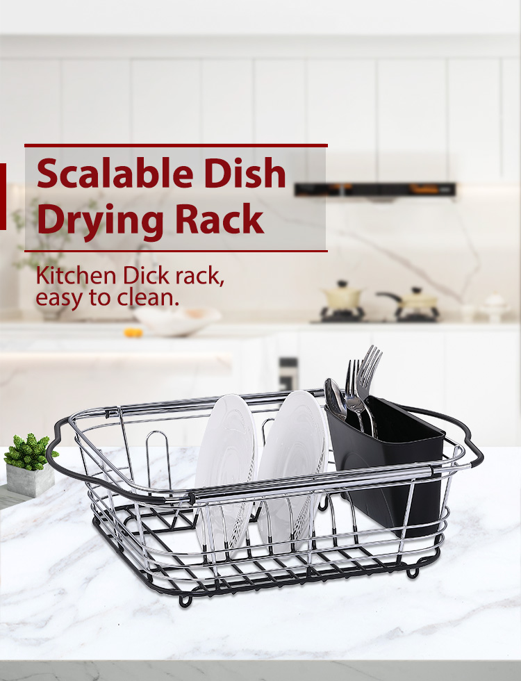 Expandable Multifunctional Dish Drying Rack