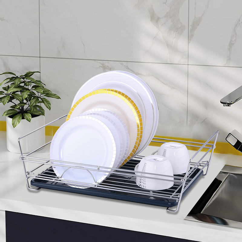 Foldable Assembled Single Dish Drying Rack