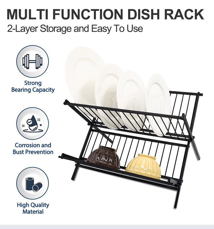 Foldable Aluminum Dish Drying Rack