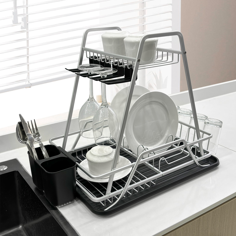 Kitchen 2 Layer Storage Dish Rack