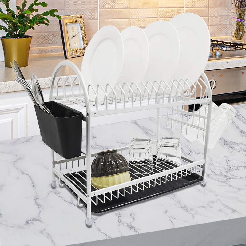 Double Layer Organizer Holder With Drainboard