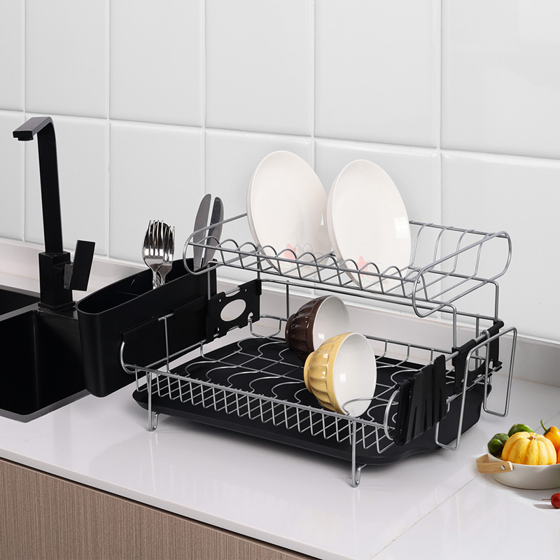 Detachable 2 Tier Dish Drying Rack