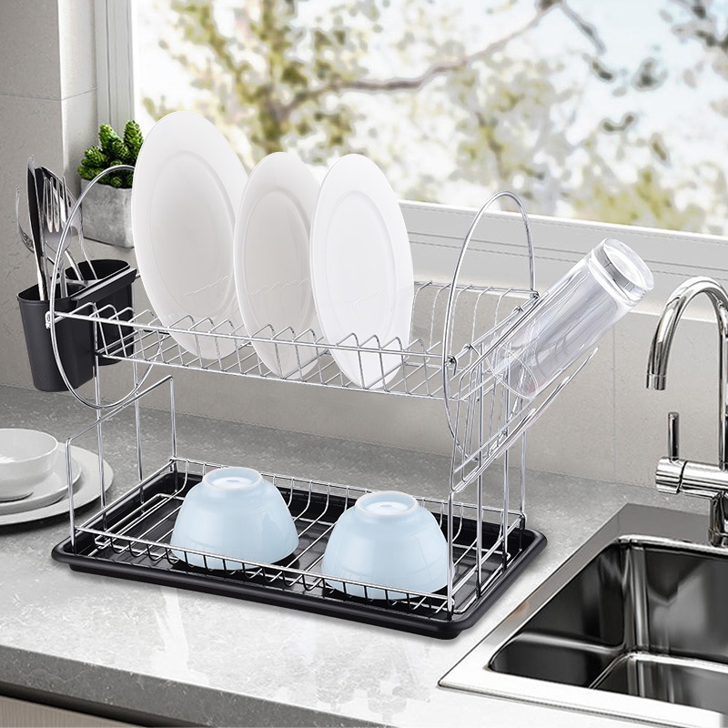 Kitchen 2 Tier Small Dish Racks