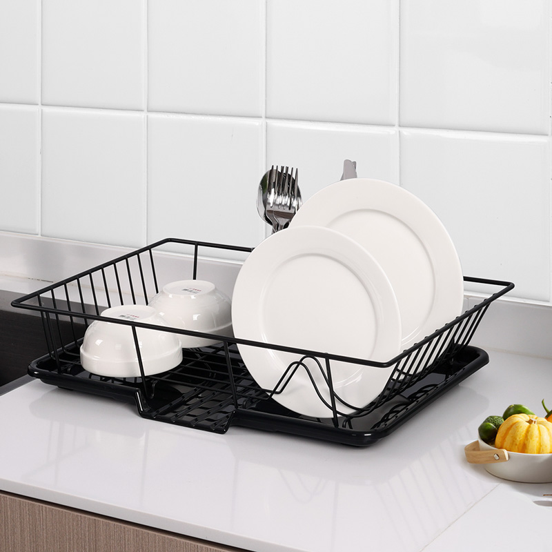 Metal Dish Rack Drainer with Drying Board